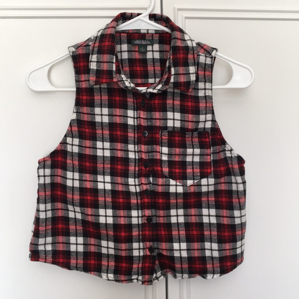 Plaid crop top